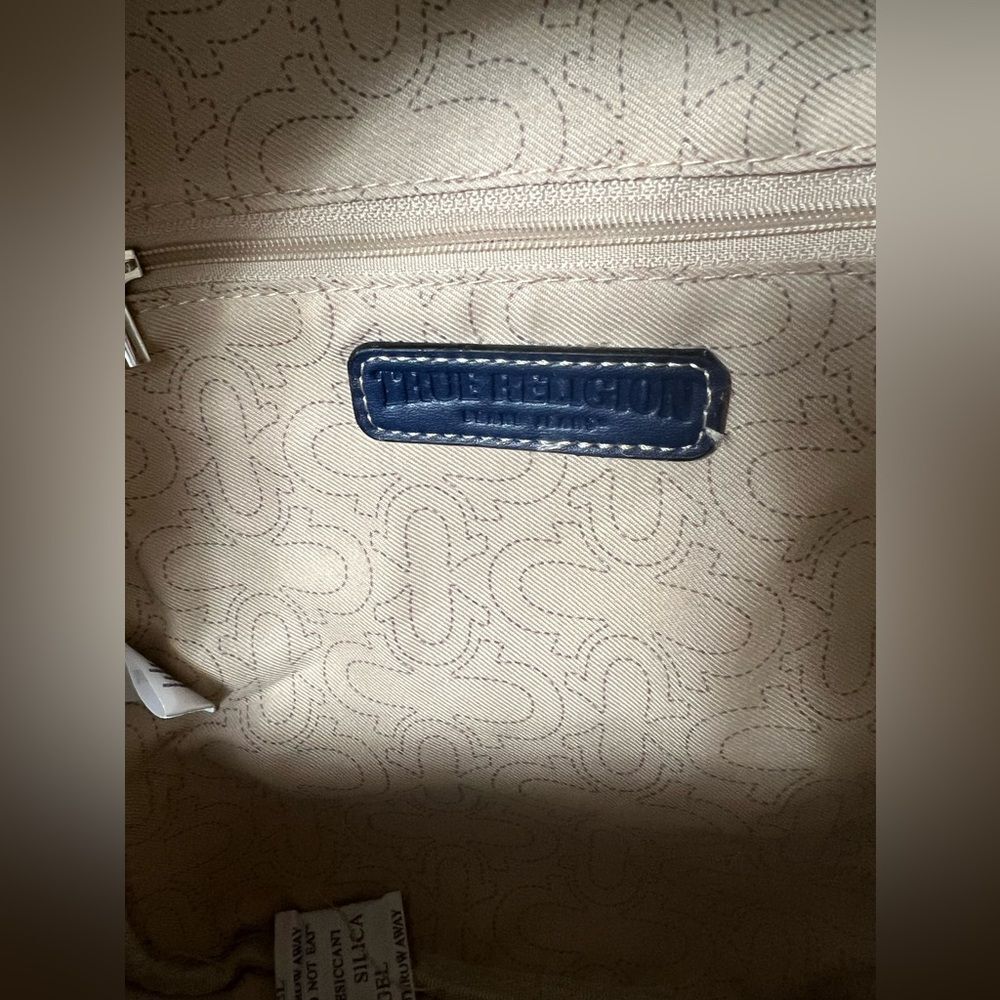 TRUE RELIGION Mini Denim Logo Backpack for Men and Women New - Picture 6 of 11